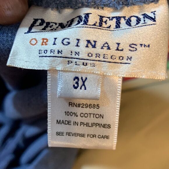 Pendleton Originals Size 3X blue pocketed stretch pants - Picture 5 of 10